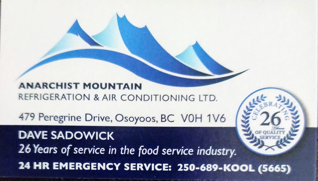 Anarchist Mountain Refrigeration & Air Conditioning Ltd. | 479 Peregrine Dr, Osoyoos, BC V0H 1V6, Canada | Phone: (250) 689-5665