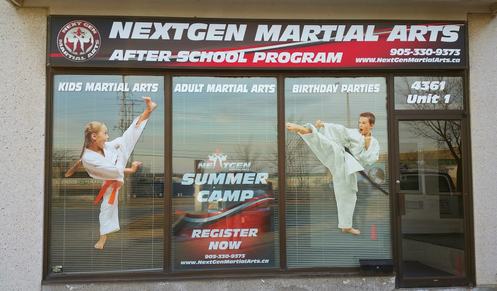 NextGen Martial Arts | 4361 Harvester Rd #1, Burlington, ON L7L 5M4, Canada | Phone: (905) 330-9373