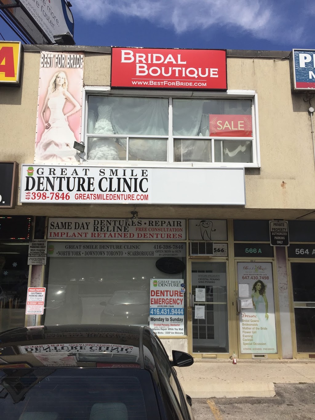 Great Smile Denture Clinic Inc | 566 Sheppard Ave W, North York, ON M3H 2R9, Canada | Phone: (416) 398-7846