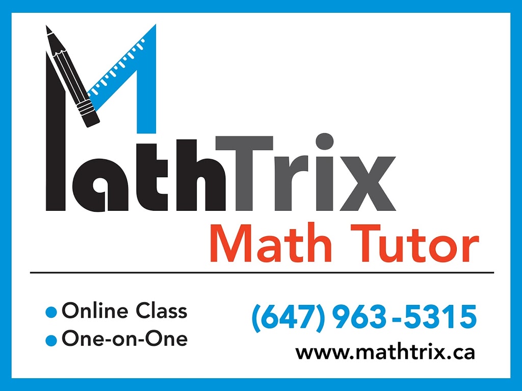 Math Trix | 207 Red Maple Rd, Richmond Hill, ON L4B 4S8, Canada | Phone: (647) 963-5315