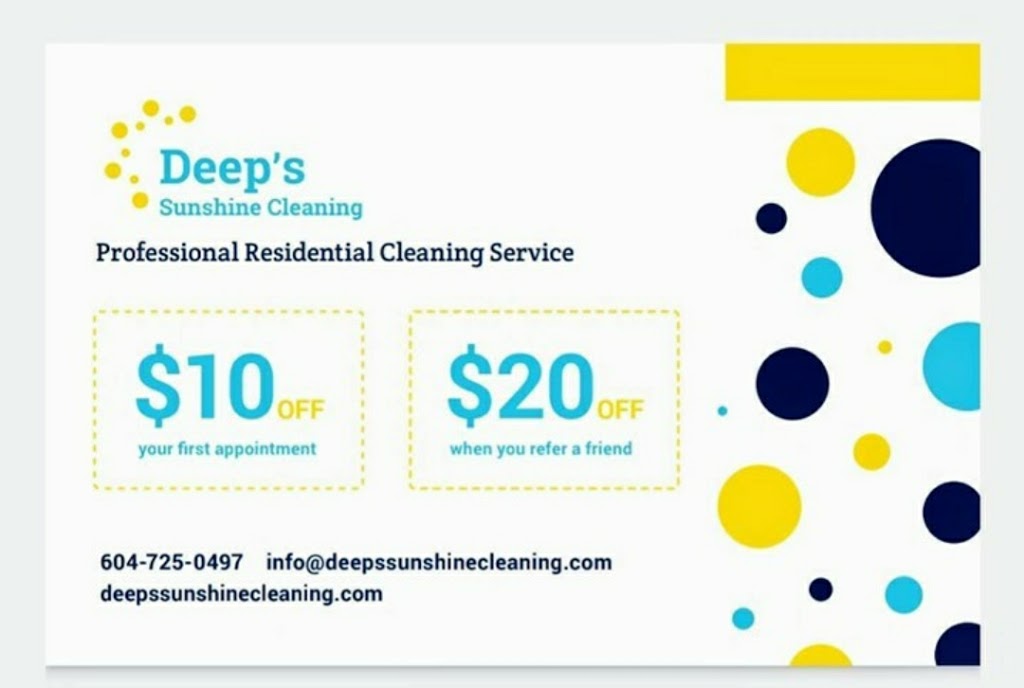 DSC - Deeps Sunshine Cleaning | 10551 Bromfield Pl, Richmond, BC V7A 4H8, Canada | Phone: (604) 725-0497