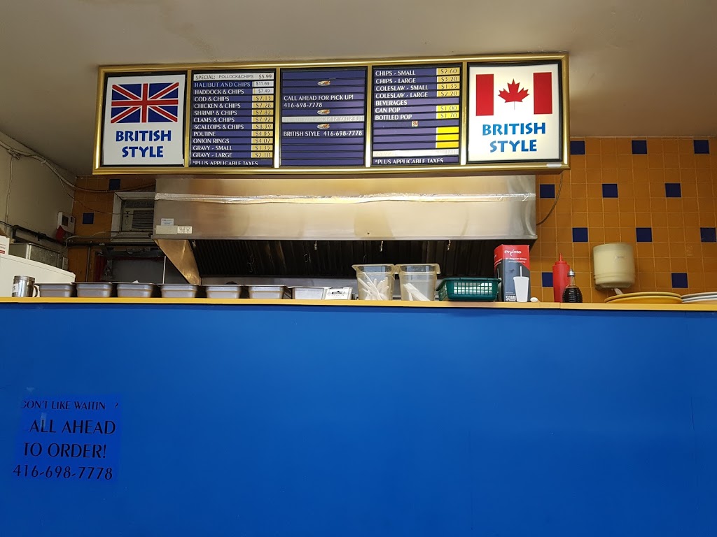 British Style Fish and Chips | 73 Coxwell Ave, Toronto, ON M4L 3B1, Canada | Phone: (416) 698-7778