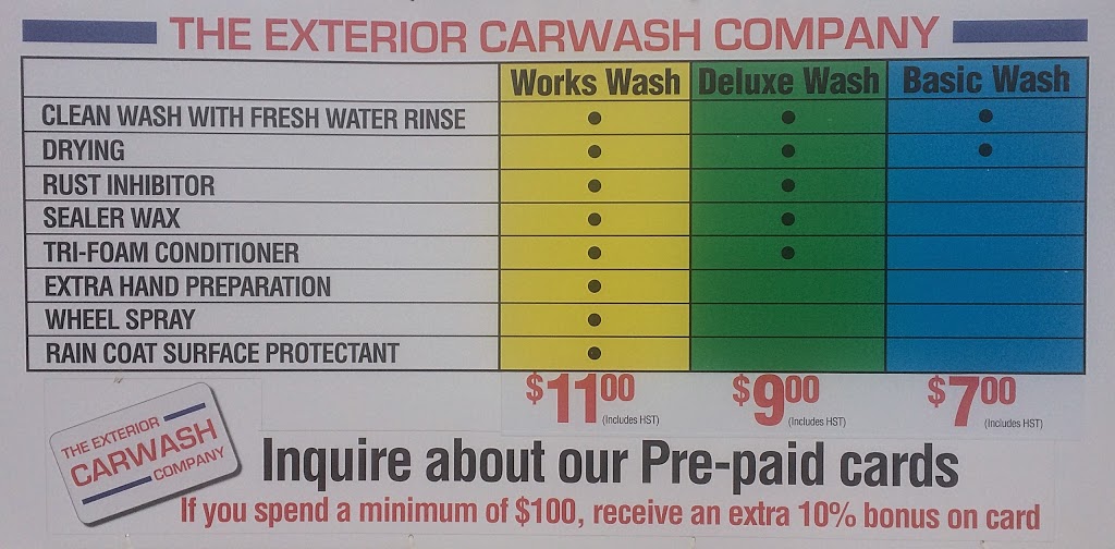 The Exterior Carwash Company | 15783 Yonge St c, Aurora, ON L4G 1P4, Canada | Phone: (905) 713-2793