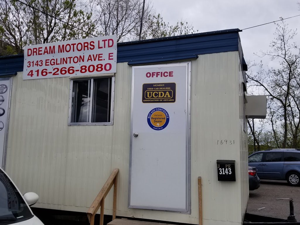 DREAM MOTORS LTD | 3143 Eglinton Ave E, Scarborough, ON M1J 2G2, Canada | Phone: (416) 266-8080