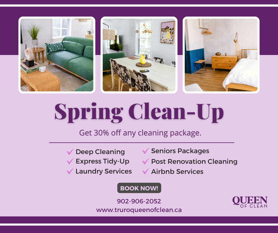 Queen of Clean | 65 Ryland Ave, Truro, NS B2N 2V5, Canada | Phone: (902) 906-2052