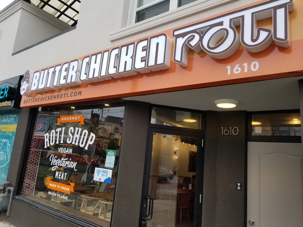 Butter Chicken Roti | 1610 Queen St E, Toronto, ON M4L 1E5, Canada | Phone: (647) 349-7684