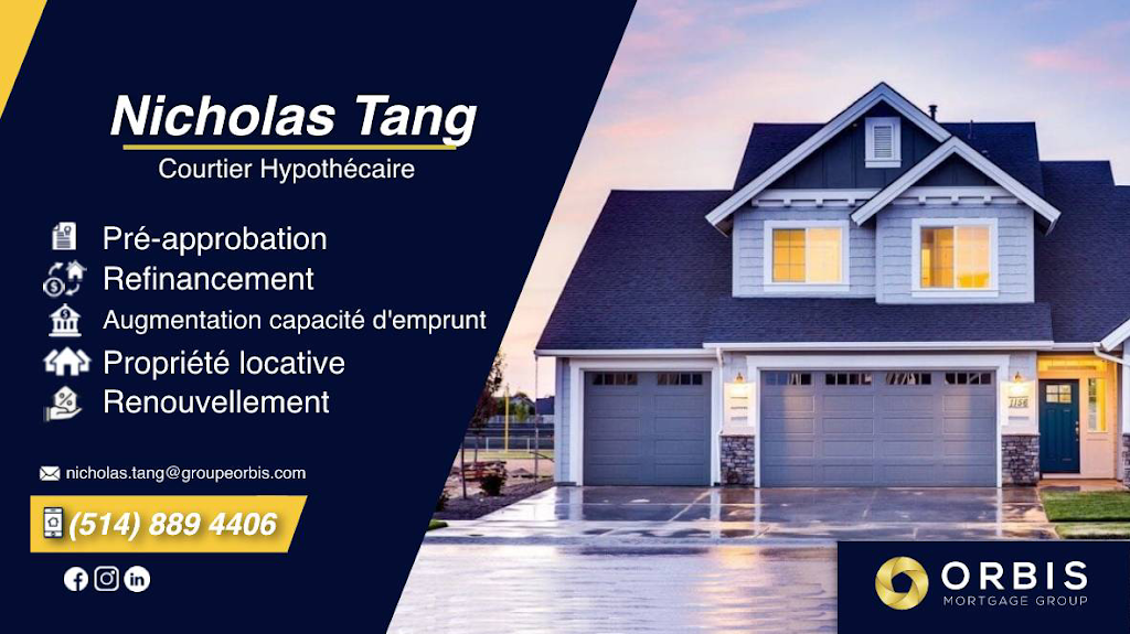 Nicholas Tang - Mortgage Broker - Courtier hypothécaire - Groupe Orbis | 285 Pl. dYouville Suite # 9, Montreal, QC H2Y 2A4, Canada | Phone: (514) 889-4406