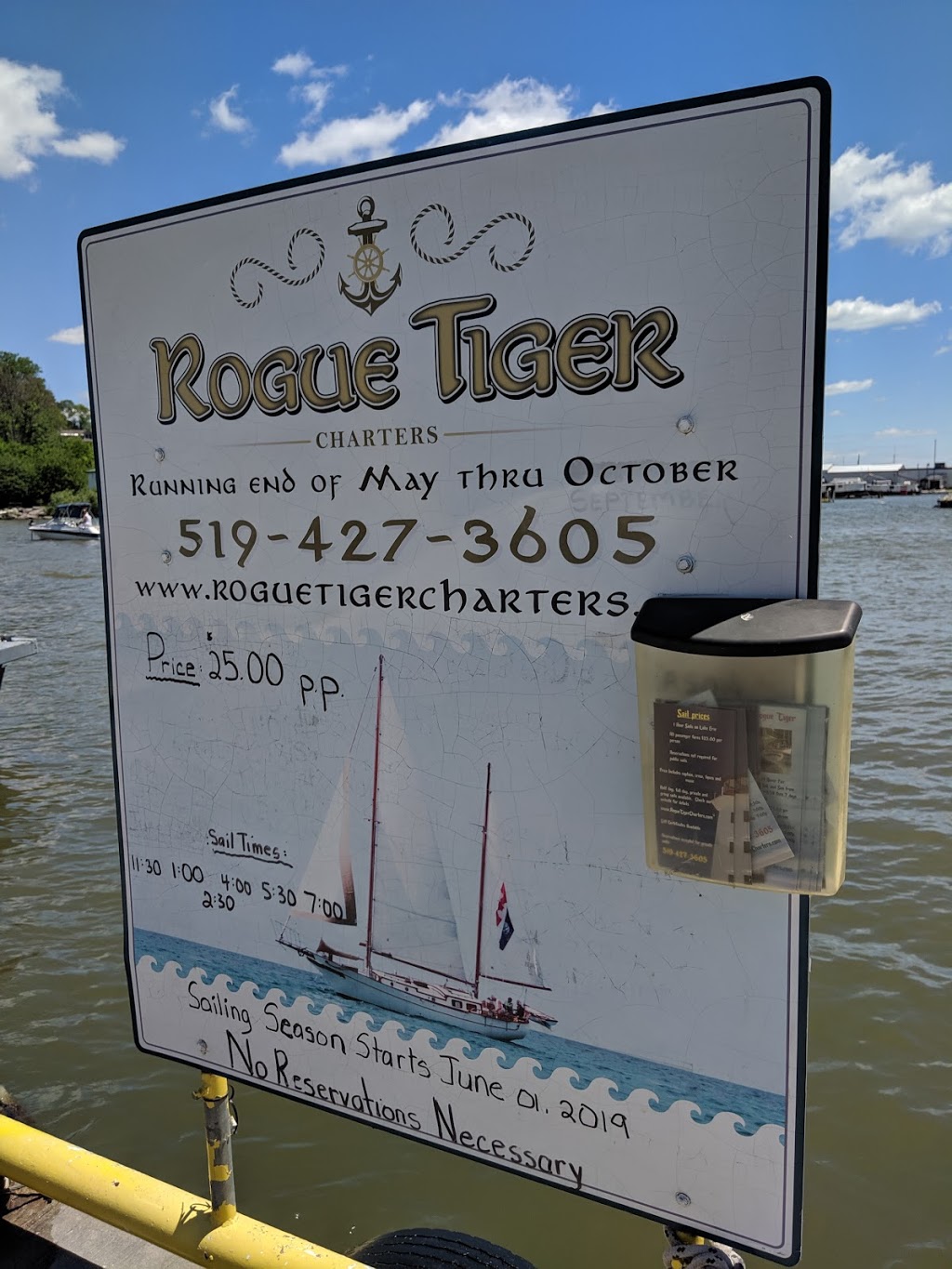 Rogue Tiger Charters | 18 Harbour St, Port Dover, ON N0A 1N0, Canada | Phone: (519) 427-3605