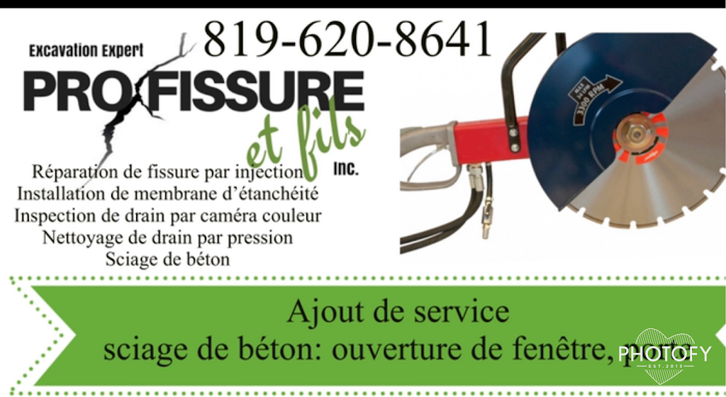 Excavation Expert -Pro fissure Et Fils | 150 du, Rue du Magor, Sherbrooke, QC J1N 4A2, Canada | Phone: (819) 620-8641