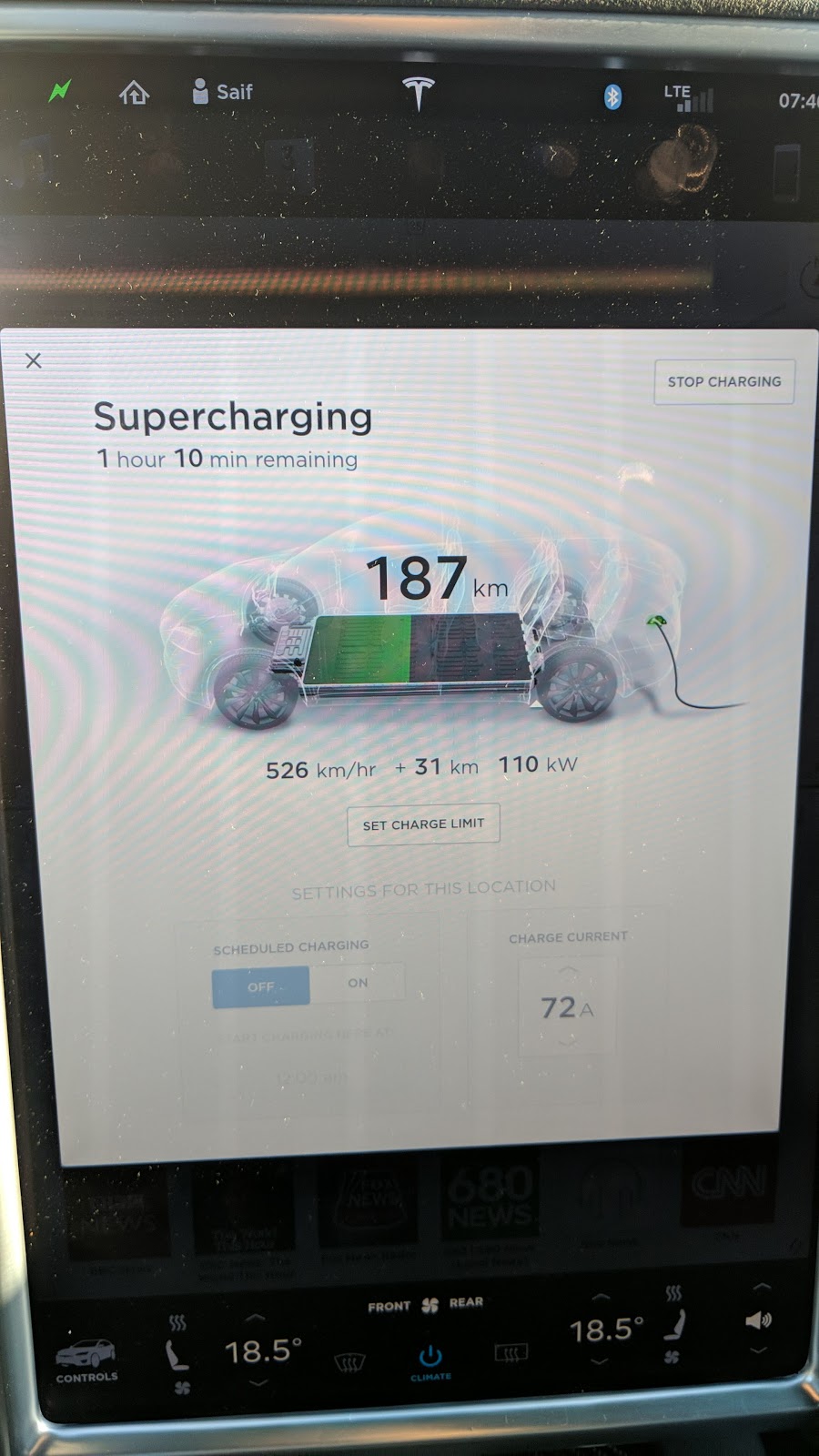 Tesla Supercharger | 7018 Industrial Dr, Comber, ON N0P 1J0, Canada | Phone: (877) 798-3752