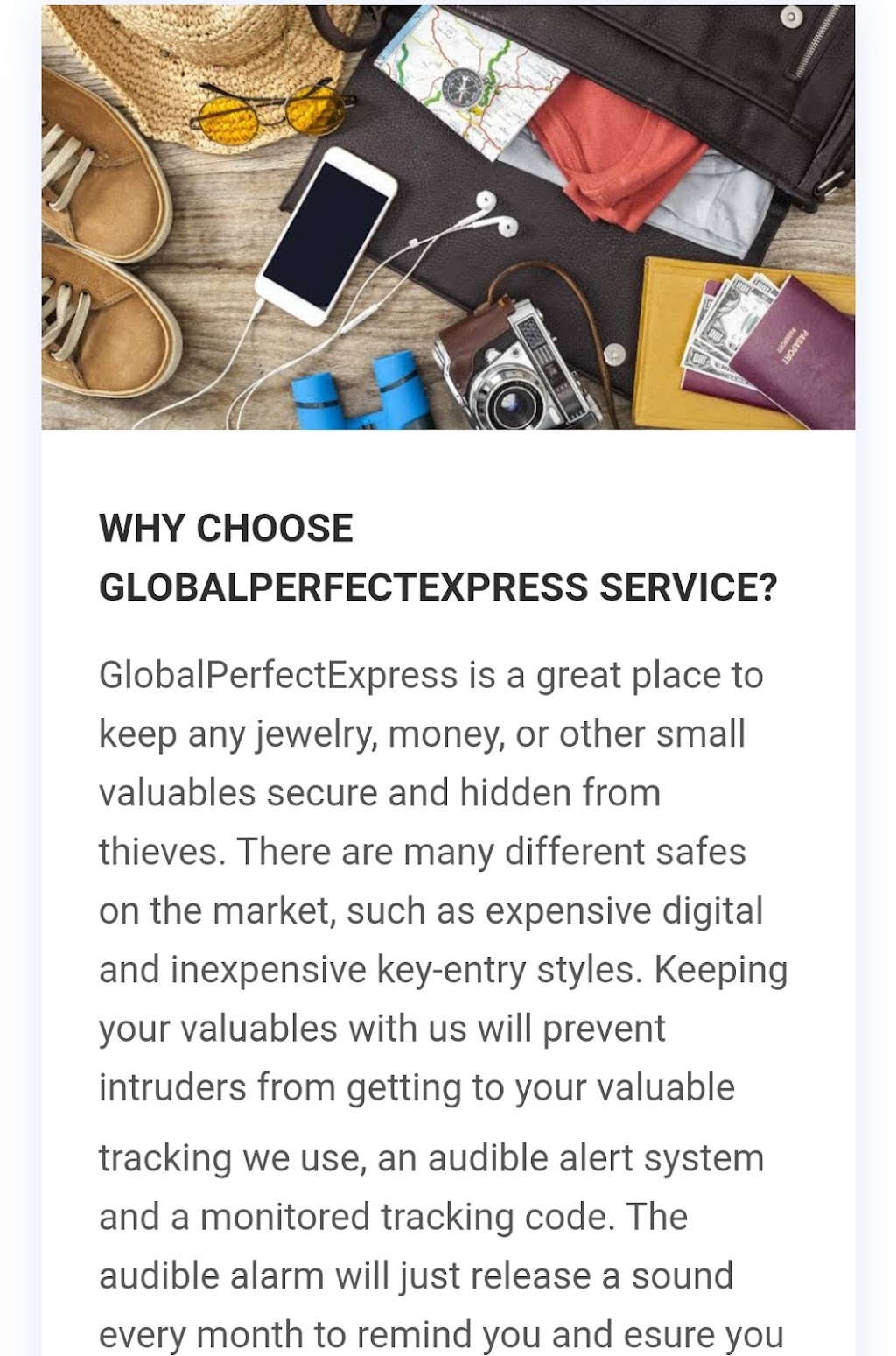 Global Perfect Express | 5t2, Canada Ct, St. Catharines, ON L2N 3A7, Canada | Phone: (343) 600-9994