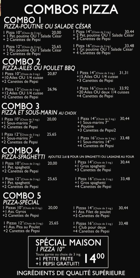 Pizza Laplaine 2 Pour 1 | 10551 Boulevard Laurier #135, Terrebonne, QC J7M 1V5, Canada | Phone: (450) 838-9838