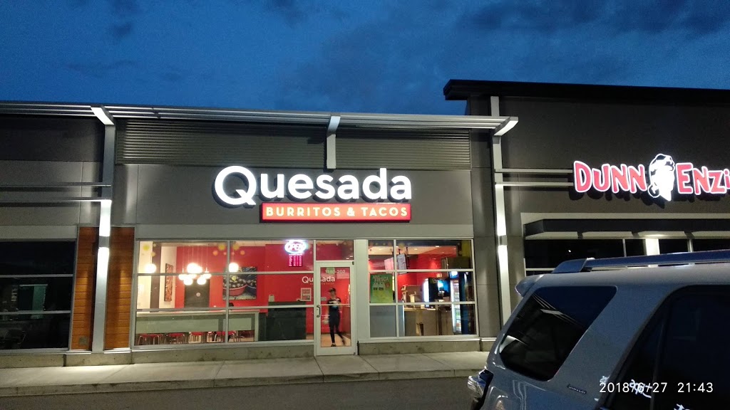 Quesada Burritos & Tacos | 1740 Pier Mac Way Unit-202, Kelowna, BC V1V 3E7, Canada | Phone: (778) 753-0530