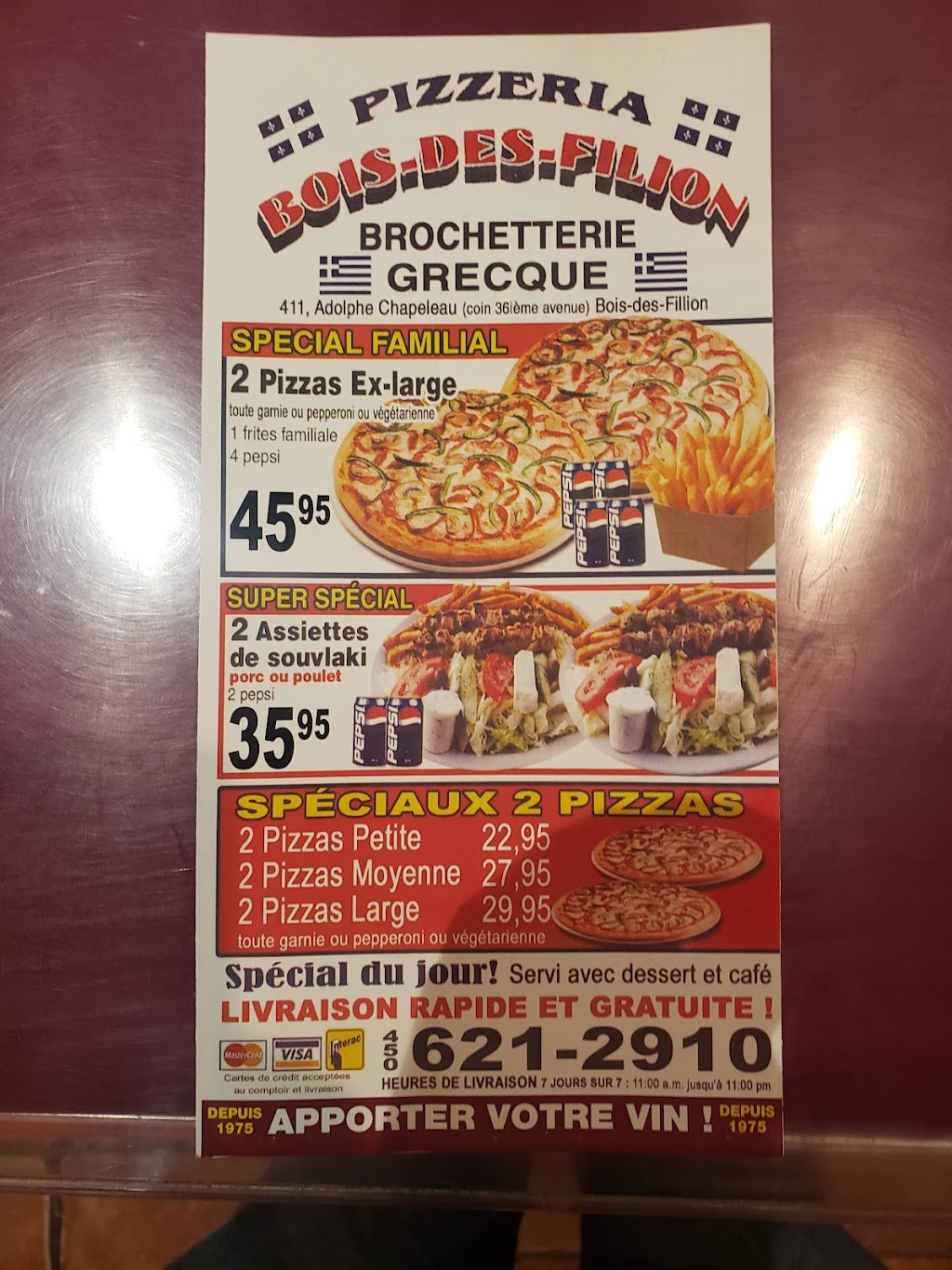 Brochetterie Bois des Filion Inc | 411 Bd Adolphe-Chapleau, Bois-des-Filion, QC J6Z 1H8, Canada | Phone: (450) 621-2910