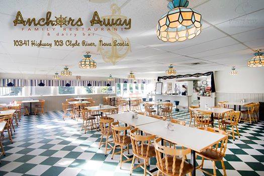 Anchors Away Family Restaurant Ltd. | 10341 NS-103, Clyde River, NS B0W 1R0, Canada | Phone: (902) 637-3338