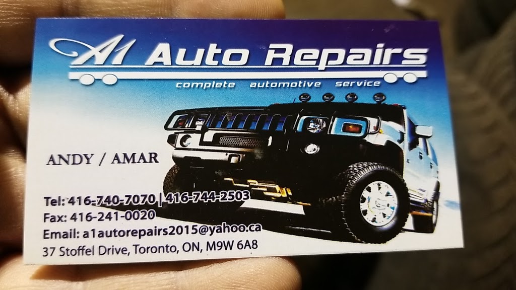 A1 Auto Repair | 37 Stoffel Dr, Etobicoke, ON M9W 6A8, Canada | Phone: (416) 740-7070