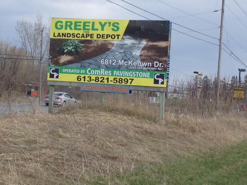 Greelys own landscape depot | 6812 McKeown Dr, Greely, ON K4P 1A2, Canada | Phone: (613) 821-5897