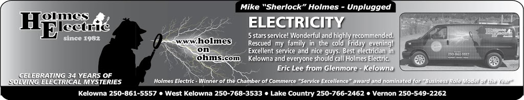 Holmes Electric Ltd | 2504 37 St, Vernon, BC V1T 6G4, Canada | Phone: (250) 549-2262