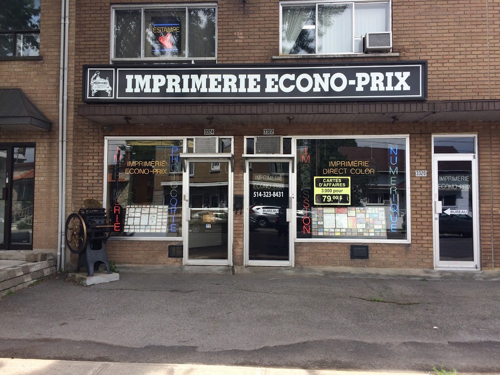 Imprimerie Econo-Prix Inc | 3324 Rue Monselet, Montréal-Nord, QC H1H 1Z5, Canada | Phone: (514) 323-8431