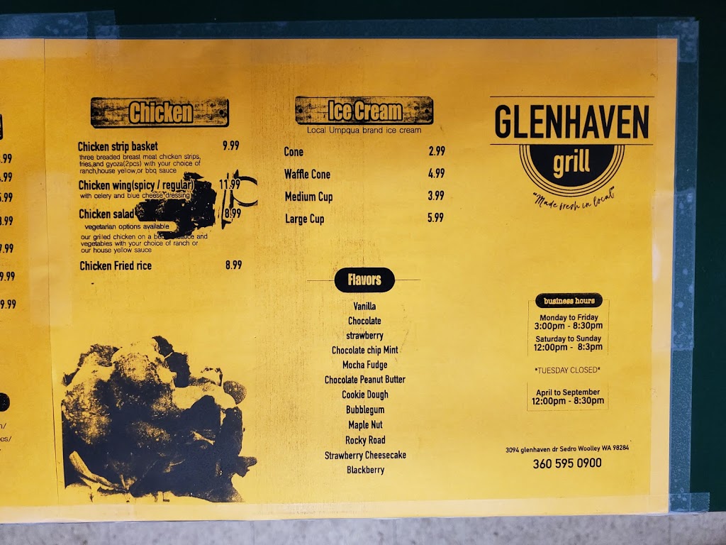 Glenhaven Grill | 370432271442, Sedro-Woolley, WA 98284, USA | Phone: (360) 595-0900