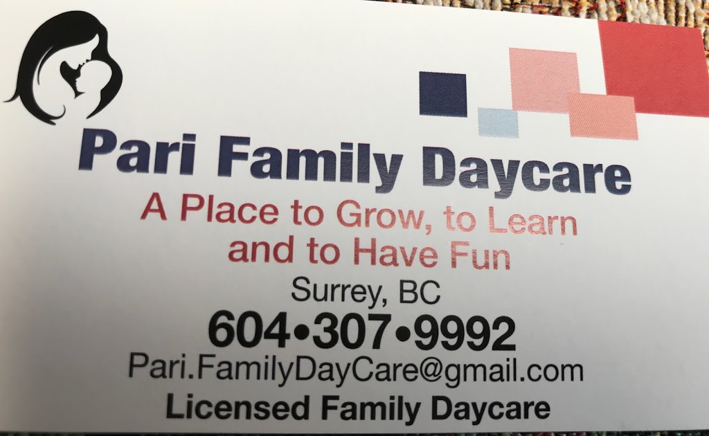 Pari Family Daycare | 8353 168 St, Surrey, BC V4N 3H5, Canada | Phone: (604) 307-9992