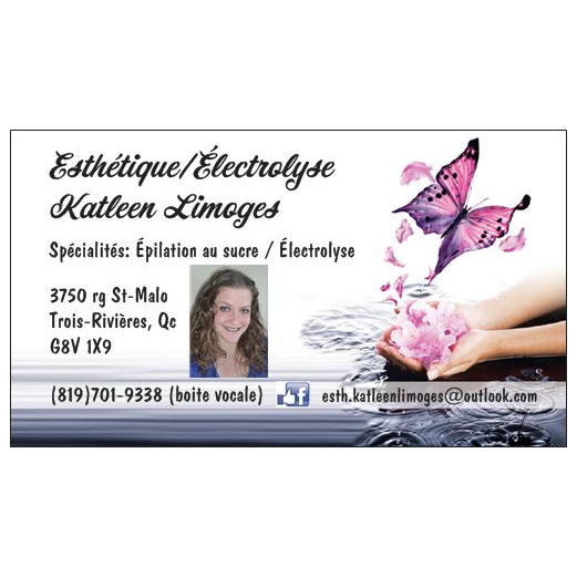 Esthétique/Électrolyse Katleen Limoges | 3750 Rang Saint-Malo, Trois-Rivières, QC G8V 1X9, Canada | Phone: (819) 701-9338