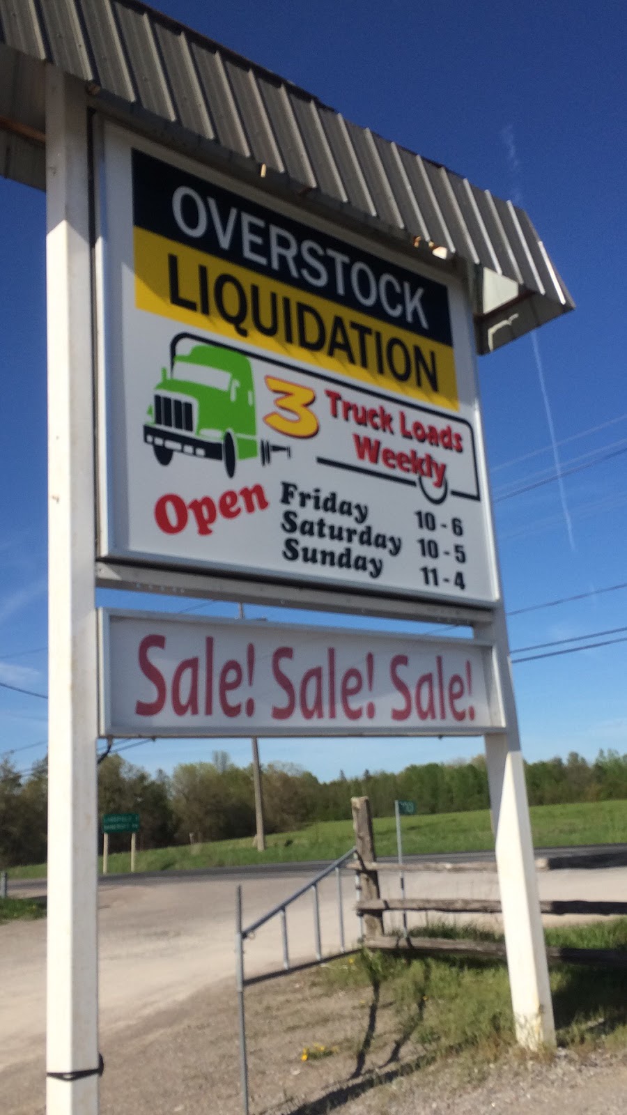 Overstock Liquidation | 2704 Lakefield Rd, Selwyn, ON K9J 6X5, Canada | Phone: (705) 740-9101