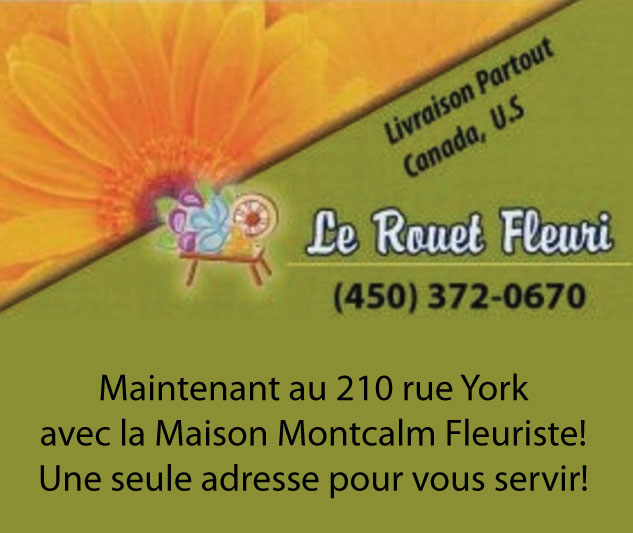 Fleuriste Le Rouet Fleuri | 210 Rue York, Granby, QC J2G 2B8, Canada | Phone: (450) 372-0670