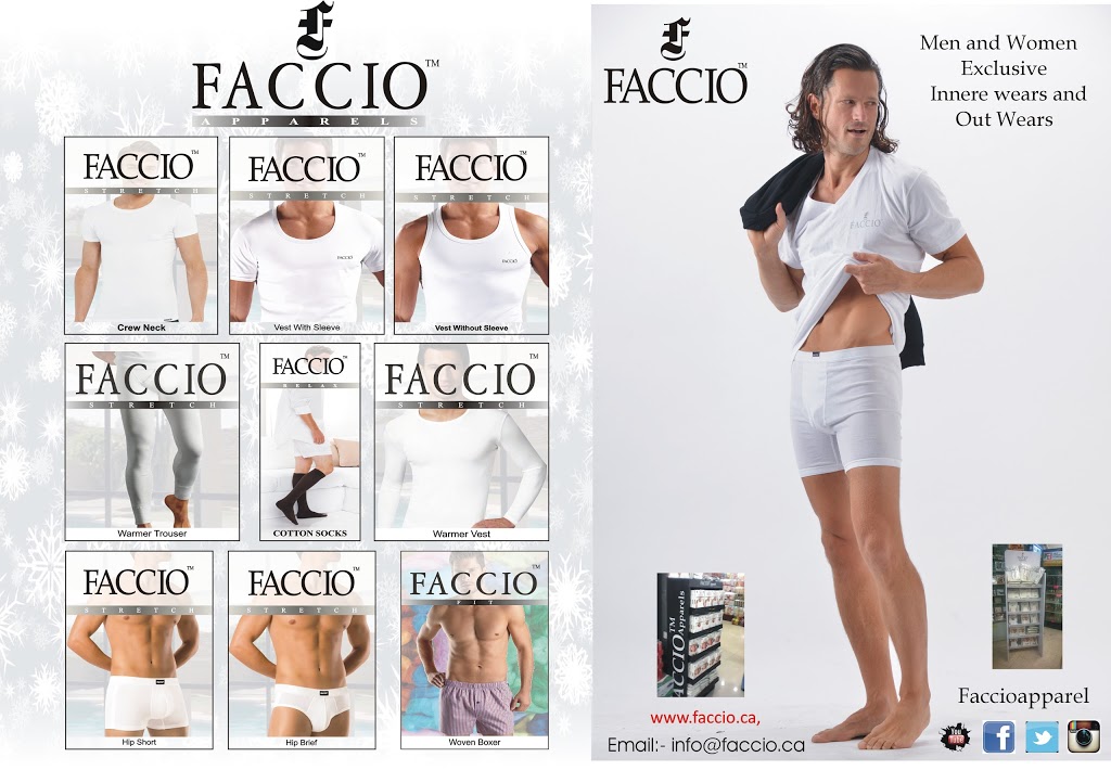 Faccio Apparel | 3315 Fieldgate Dr #1104, Mississauga, ON L4X 2J3, Canada | Phone: (416) 669-5003