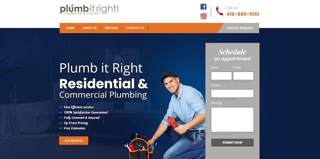 Plumb it Right - Residential and Commercial Plumbing | 65 Scarborough Heights Blvd, Scarborough, ON M1M 2V5, Canada | Phone: (416) 889-5151