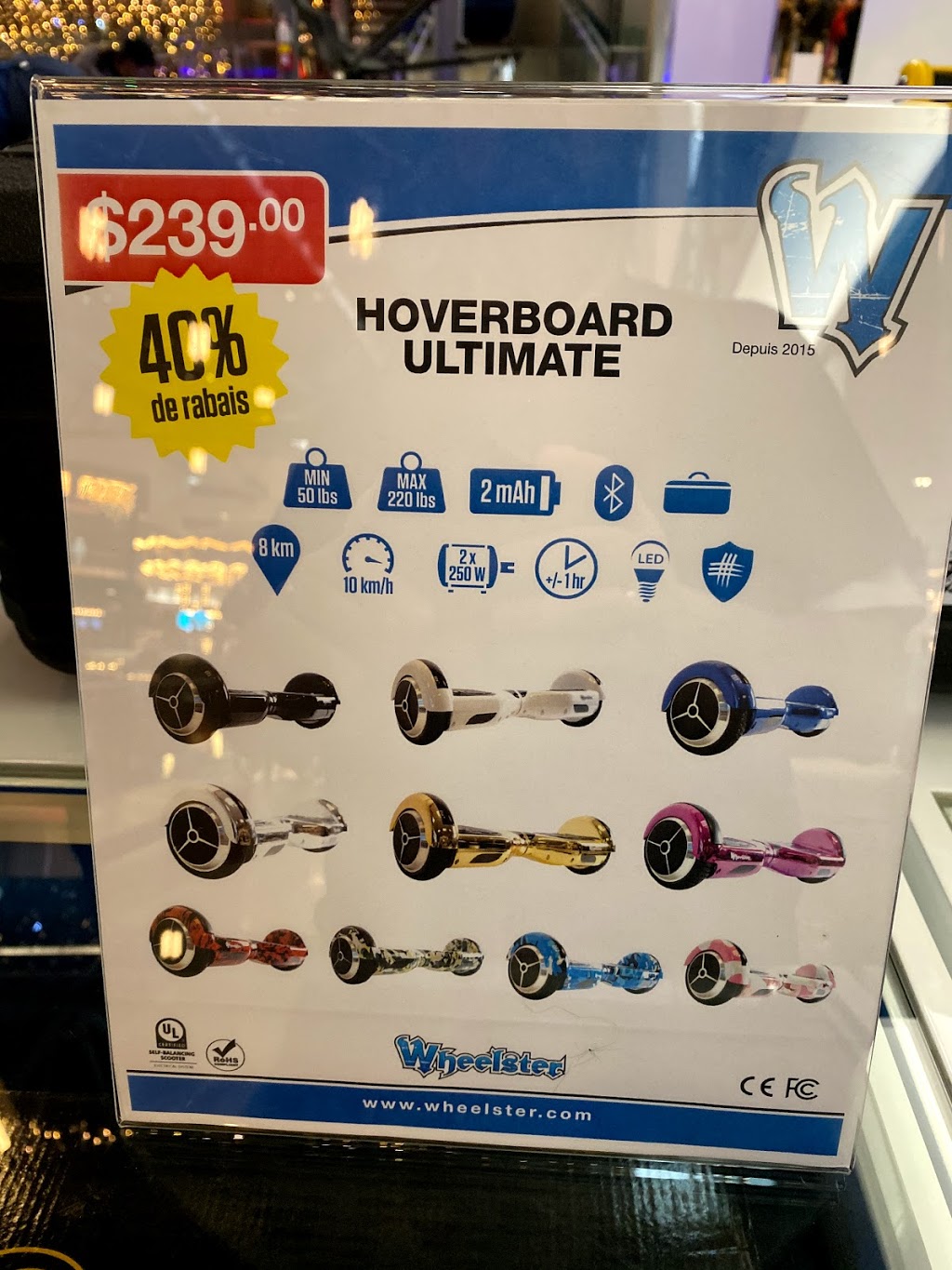 Wheelster | Hoverboard à Québec | 5401 Boulevard des Galeries, Québec, QC G2K 1N4, Canada | Phone: (855) 943-3558