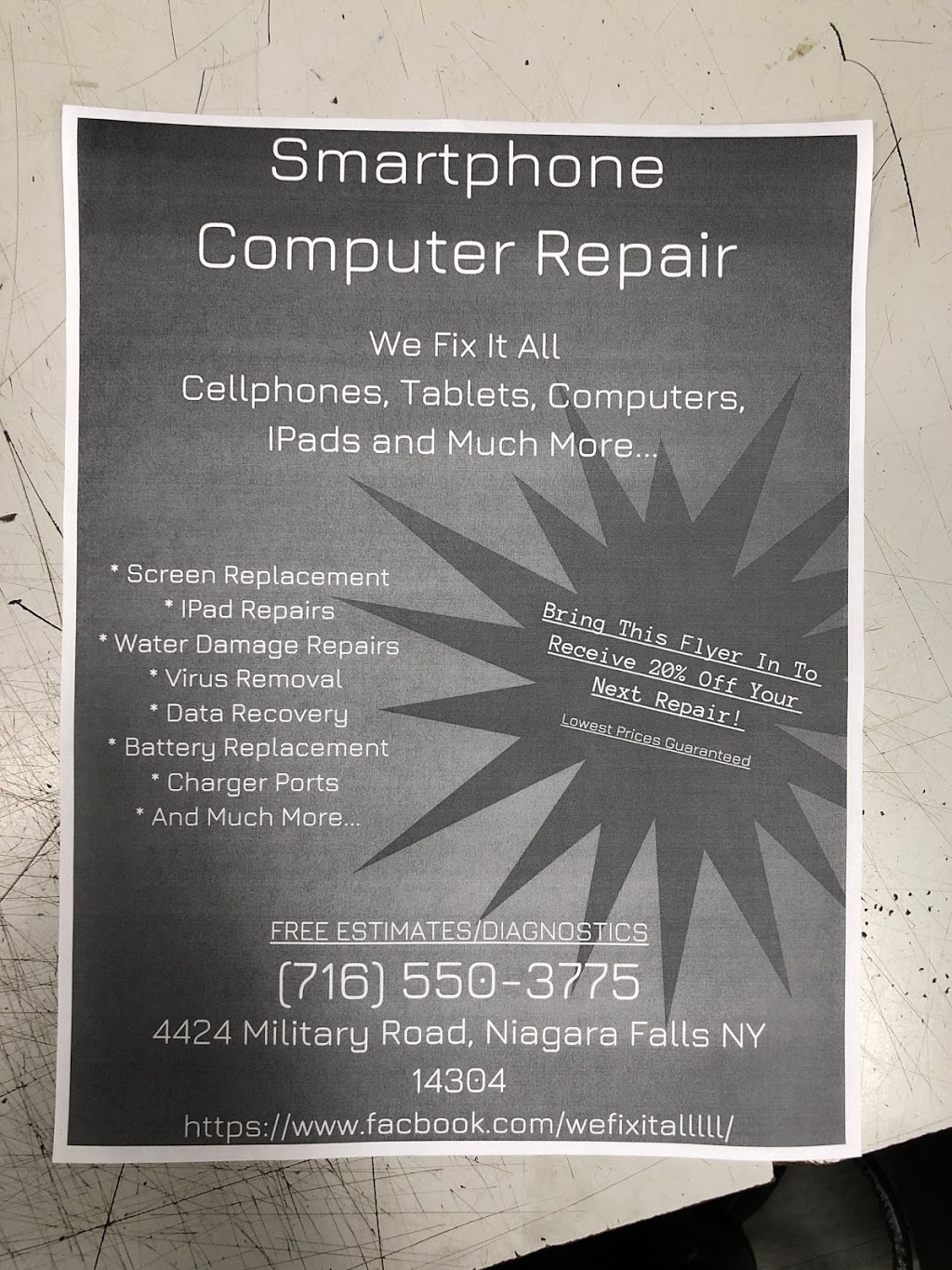 Smartphone Computer Repair | 4424 Military Rd, Niagara Falls, NY 14304, USA | Phone: (716) 550-3775