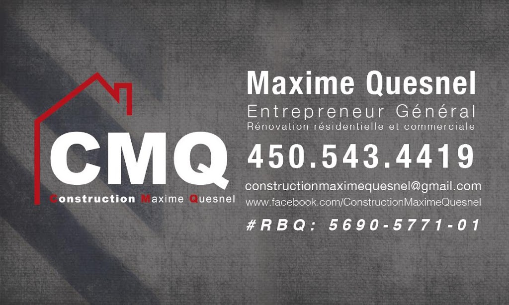 Construction Maxime Quesnel | 599 Rue Chapais, Boisbriand, QC J7G 1H3, Canada | Phone: (450) 543-4419