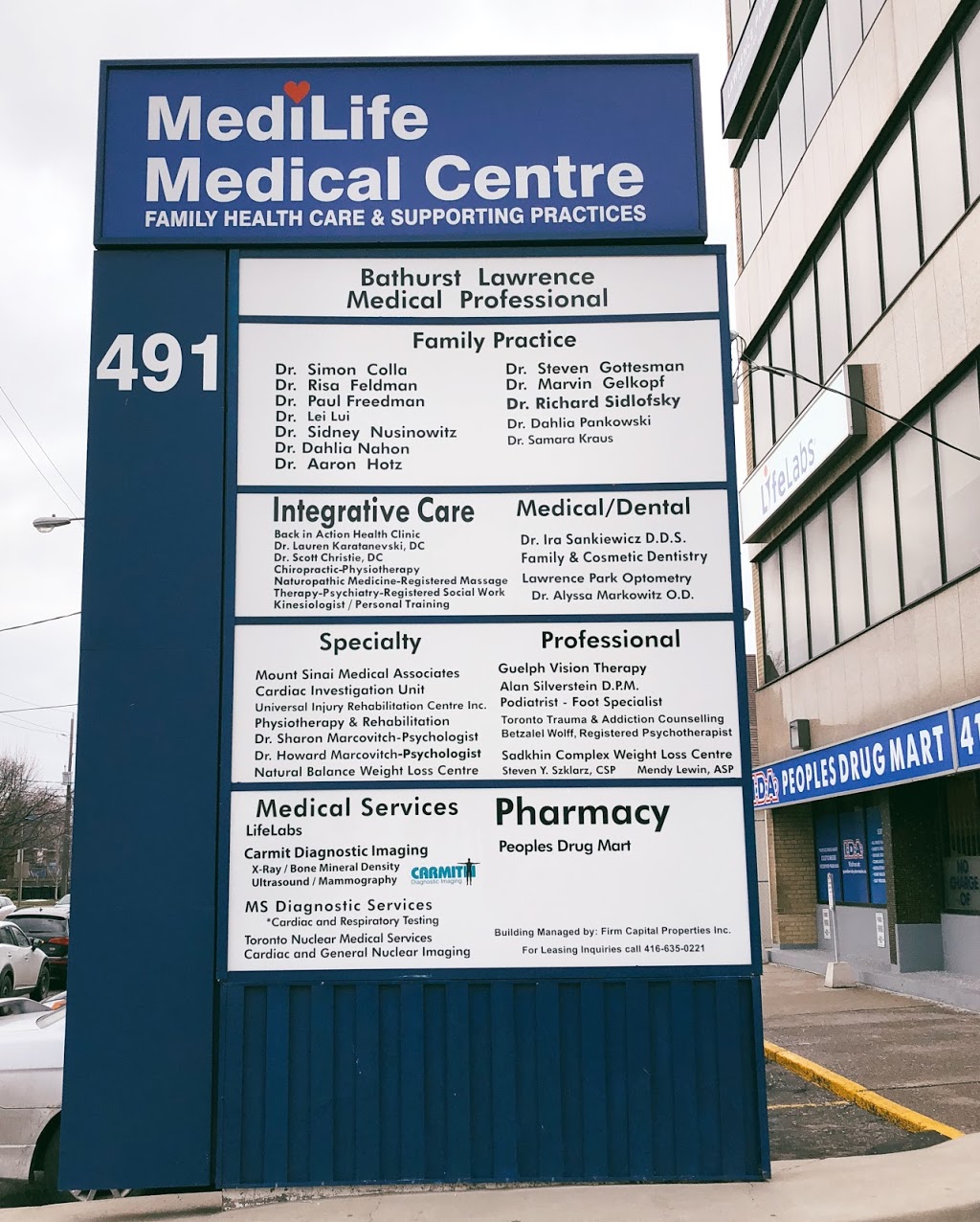 Medilife Medical Centre | 491 Lawrence Ave W, North York, ON M6A 1A3, Canada | Phone: (416) 787-0117