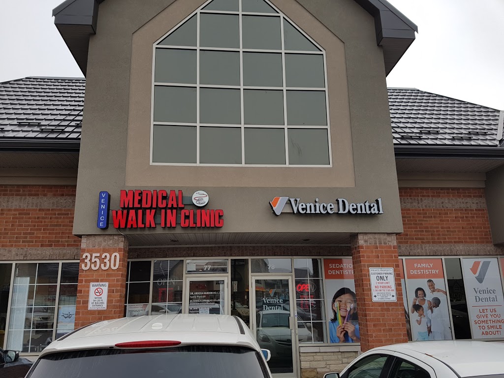 Venice Medical & Walk-In clinic | 3530 Rutherford Rd #76, Woodbridge, ON L4L 1A6, Canada | Phone: (905) 553-7337