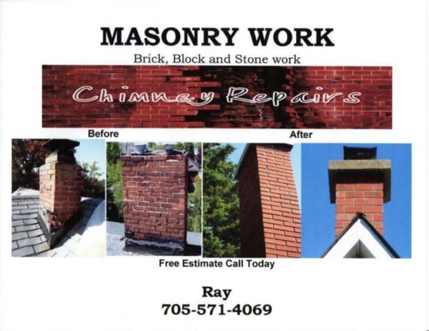 Ray Kozakevich Masonry | 258 Town Line Rd W, Huntsville, ON P1H 1S7, Canada | Phone: (705) 571-4069