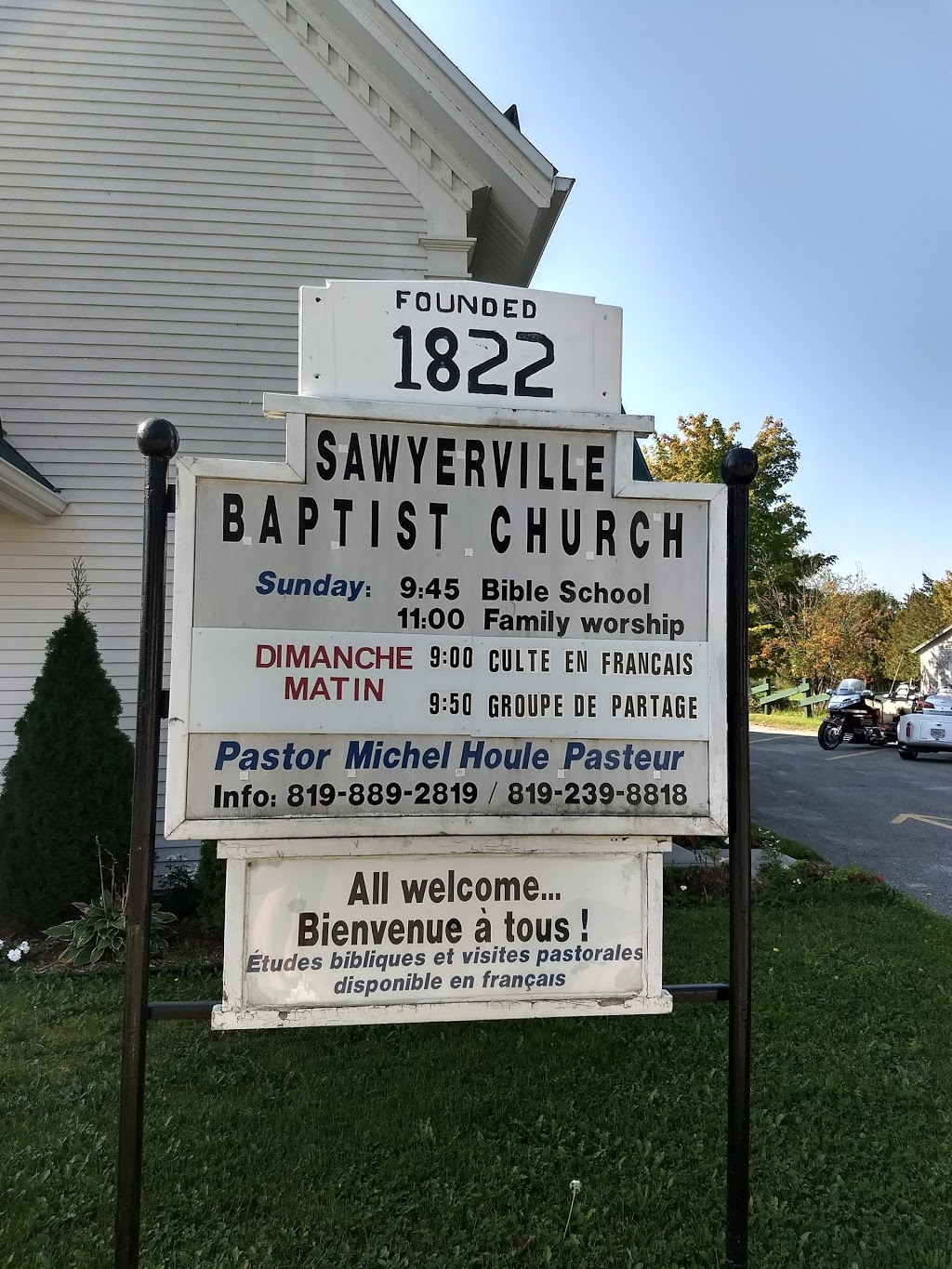 Sawyerville Baptist Church | 33 Rue de Cookshire, Sawyerville, QC J0B 3A0, Canada | Phone: (819) 889-2819