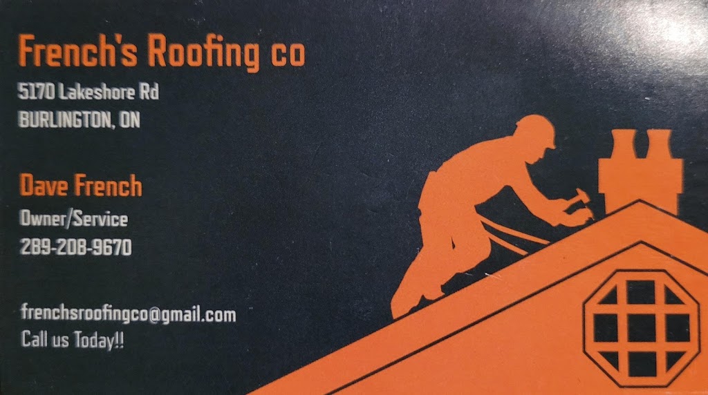 Frenchs Roofing Co. | 5170 Lakeshore Rd, Burlington, ON L7L 1C4, Canada | Phone: (289) 208-9670