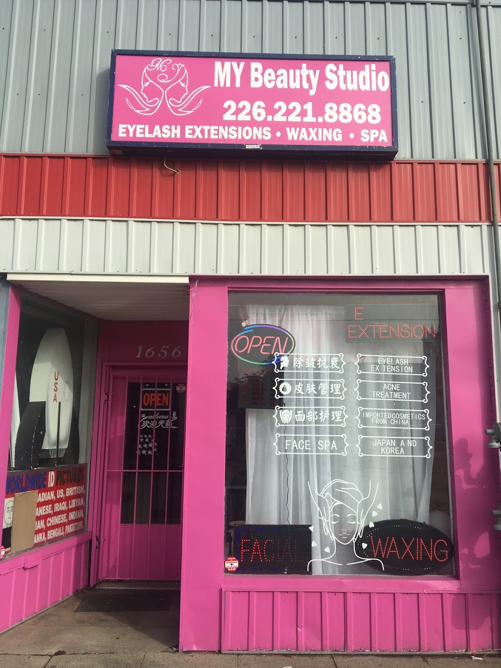 MY Beauty Studio | 1656 Wyandotte St W, Windsor, ON N9B 1H7, Canada | Phone: (226) 221-8868