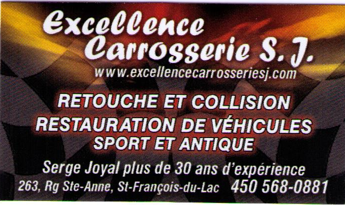 EXCELLENCE CARROSSERIE S J | 263 rg ste-anne, Saint-François-du-Lac, QC J0G 1M0, Canada | Phone: (450) 568-0881