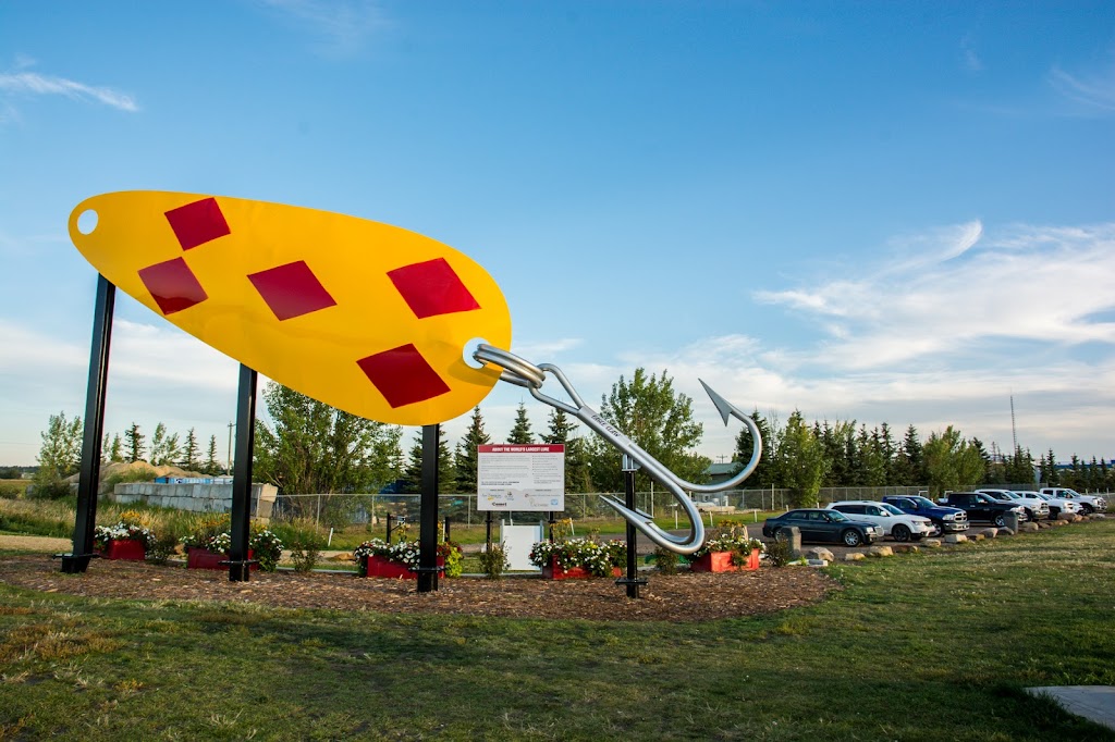 Worlds Largest Fishing Lure | Len Thompson Dr, Lacombe, AB T4L, Canada | Phone: (403) 782-3528