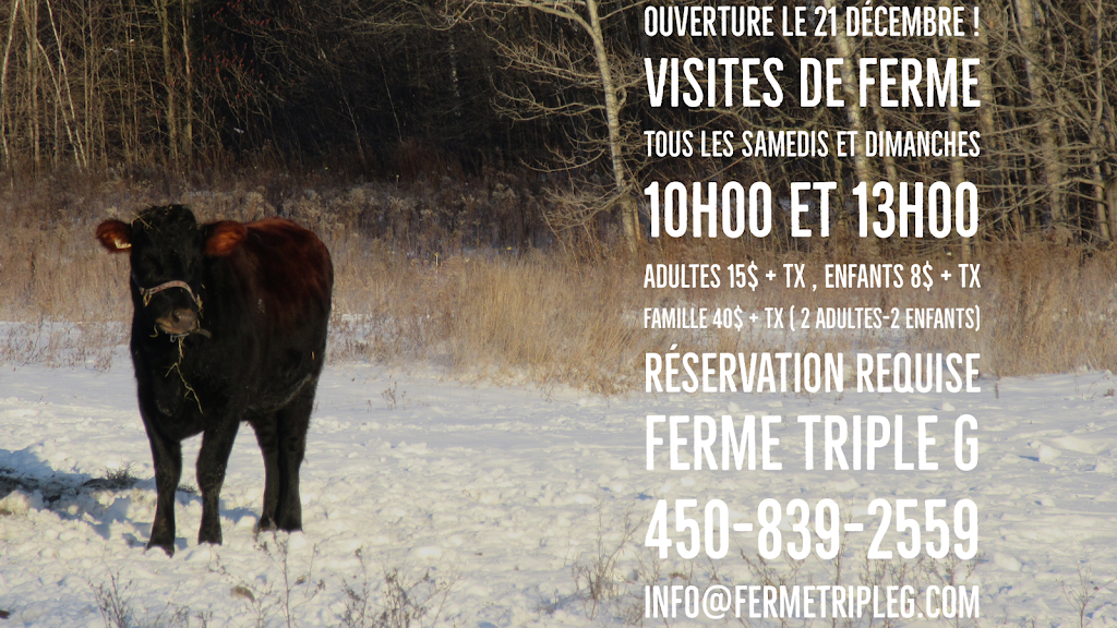 Ferme Triple G | 126 Rang des Continuations, Saint-Esprit, QC J0K 2L0, Canada | Phone: (450) 839-2559