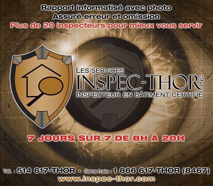 Inspec-Thor Mauricie | 565 Rue Albert, Saint-Célestin, QC J0C 1G0, Canada | Phone: (866) 617-8467
