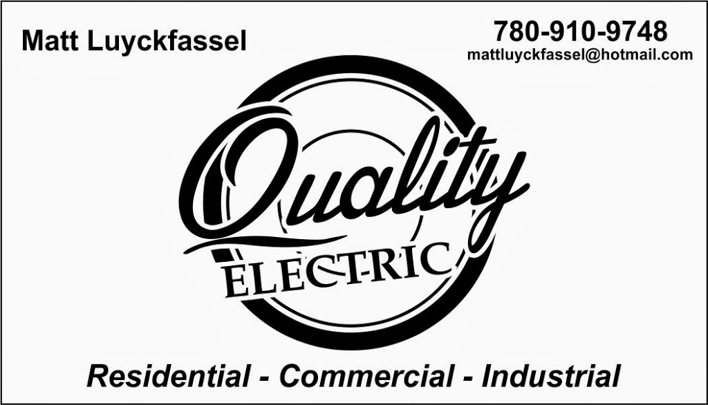 Quality Electric | 145 Woodbend Way, Fort Saskatchewan, AB T8L 4S4, Canada | Phone: (780) 910-9748