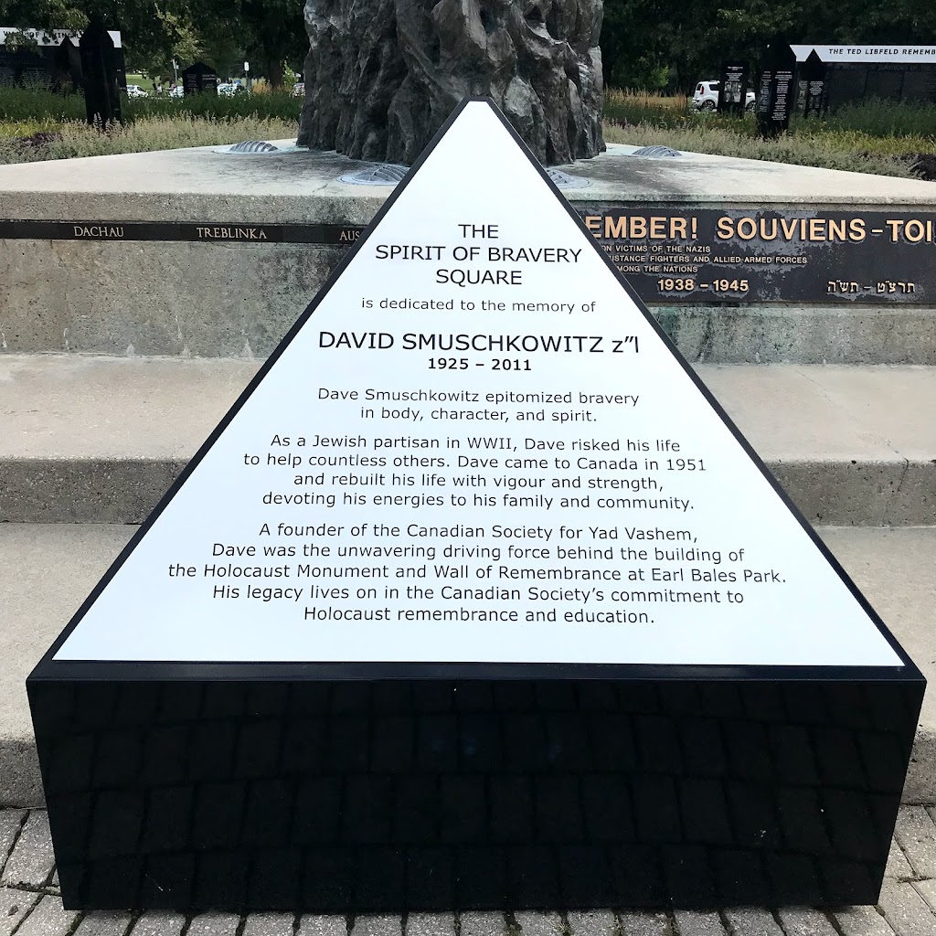 Spirit of Bravery Square (Holocaust Memorial) | 4169 Bathurst St, North York, ON M3H 3P7, Canada | Phone: (888) 494-7999