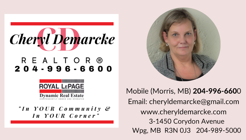 Cheryl Demarcke - REALTOR | 155 Charles Ave E, Morris, MB R0G 1K0, Canada | Phone: (204) 996-6600