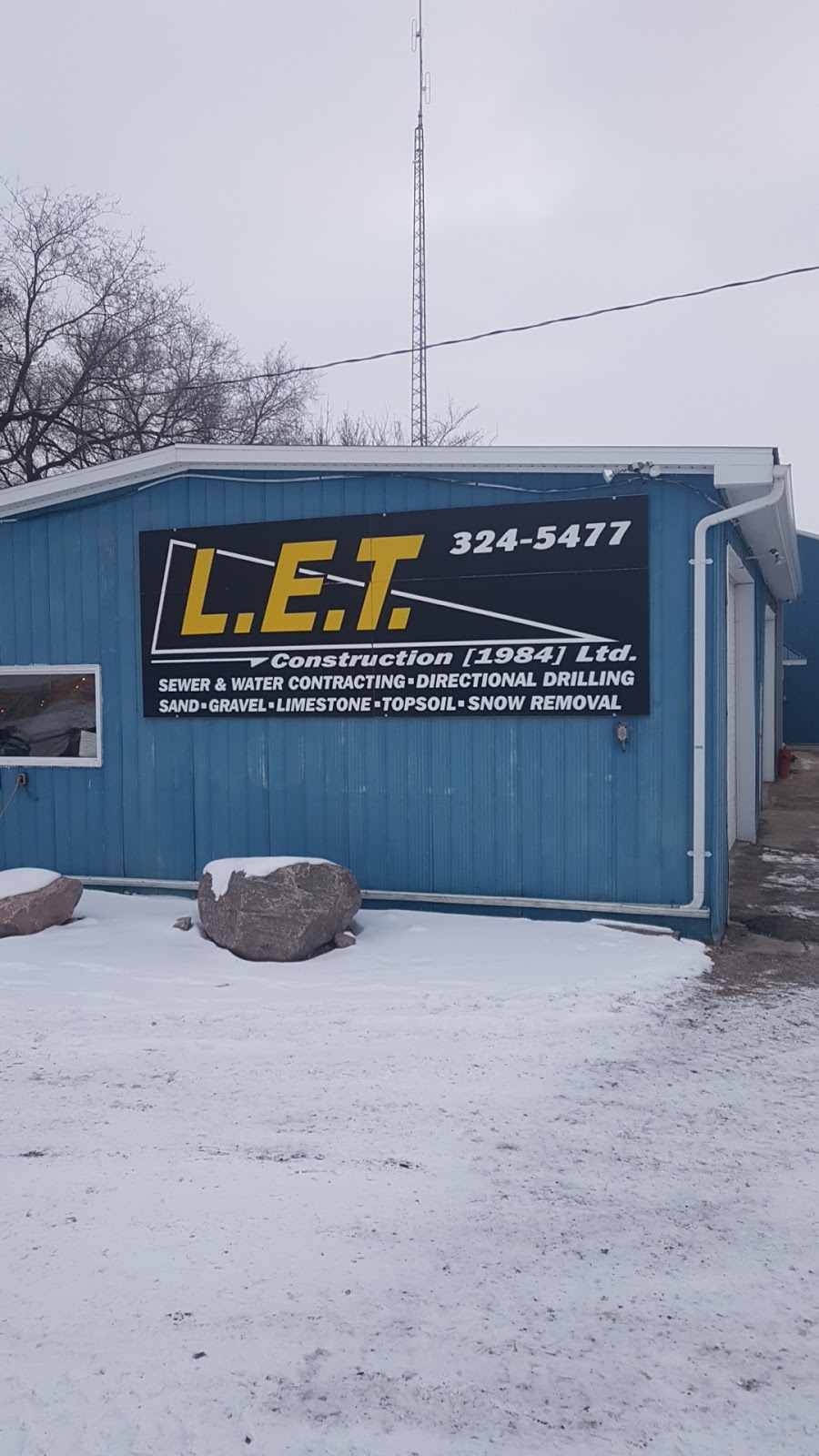 L E T Construction Ltd | NW 9-2-1W, Blue Yard, Number 7093, Altona, MB R0G 0B0, Canada | Phone: (204) 324-5477