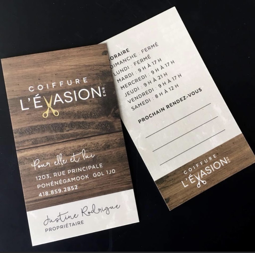 Coiffure LEvasion | 1203 Rue Principale, Pohénégamook, QC G0L 1J0, Canada | Phone: (418) 859-2852