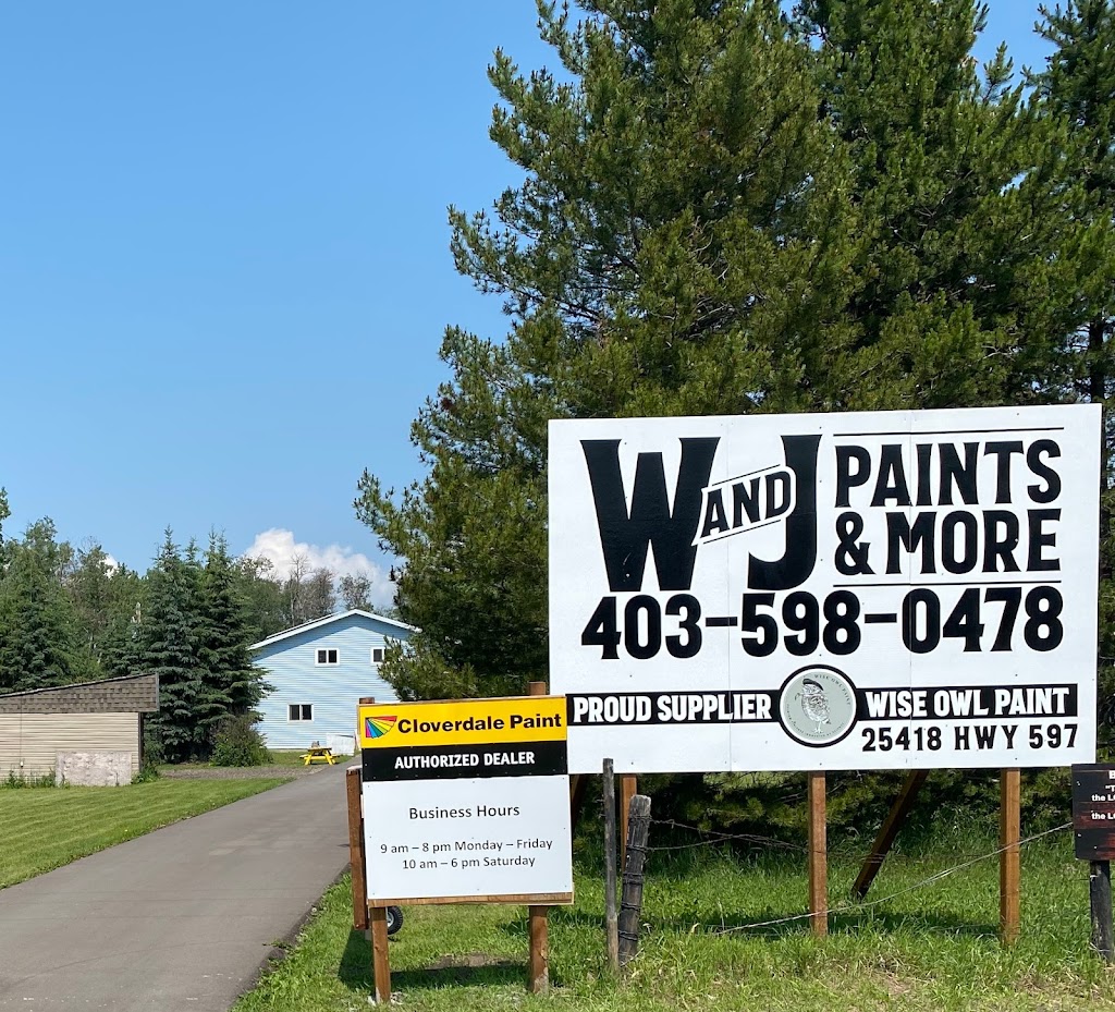 W & J Paints and More | 25418 Highway 597, Lacombe County, AB T4L 2N2, Canada | Phone: (403) 598-0478