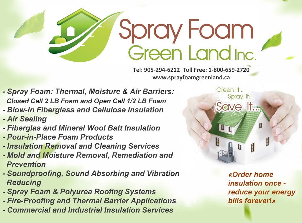 Spray Foam Green Land Inc. | 1894 Kirkwall Crescent, Mississauga, ON L4X 1P1, Canada | Phone: (905) 294-6212